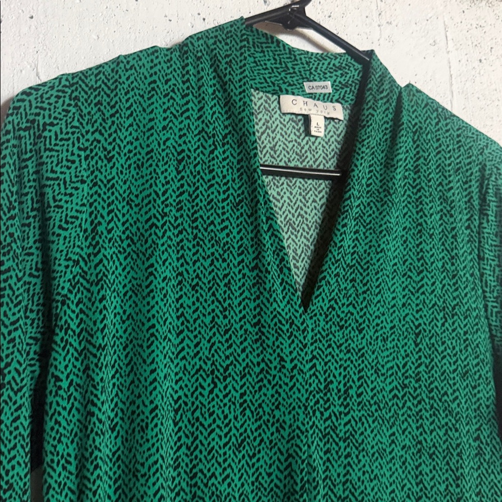 Vintage Stretchy Handkerchief Dress, L - Picture 11 of 14